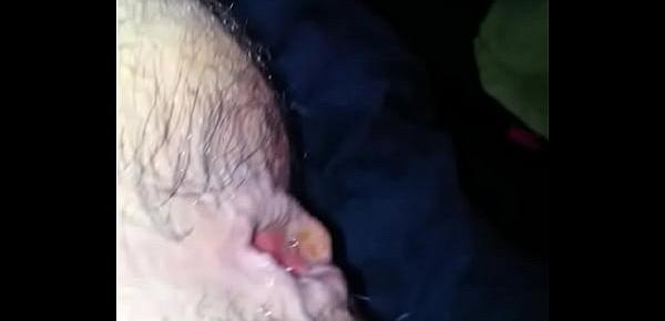  Big dildo anal fucking with big gape